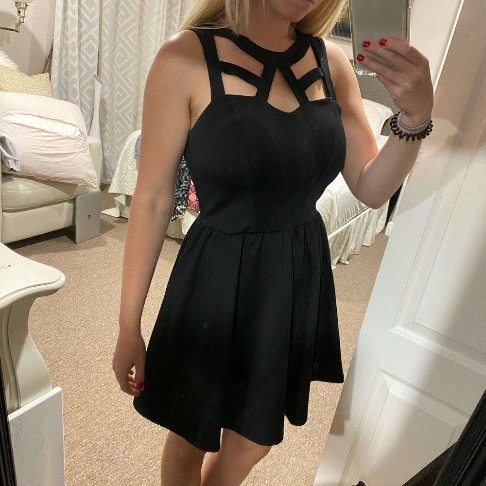 Strappy Black Formal Dress